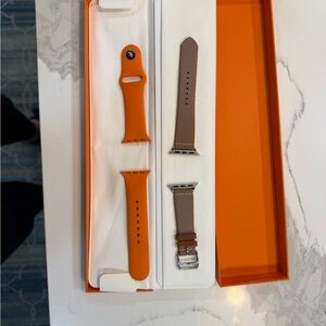 HERMES and APPLE watch bands 2 for the price of one! Brand new! 41mm watch band